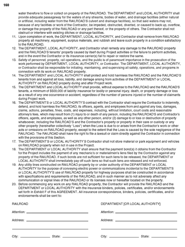 Document. Railroad-Highway Master Agreement for Warning Devices page 10