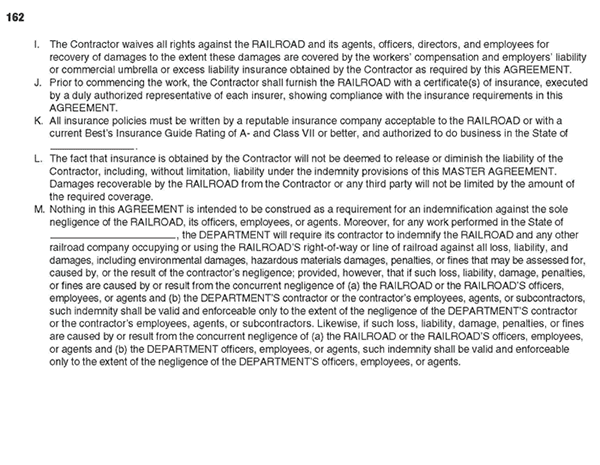 Document. Railroad-Highway Master Agreement for Warning Devices page 12