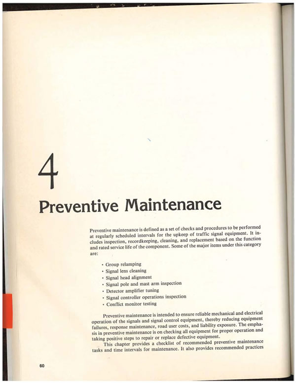 Photo. Appendix D: Highway Signal Preventative Maintenance Checklist page 1