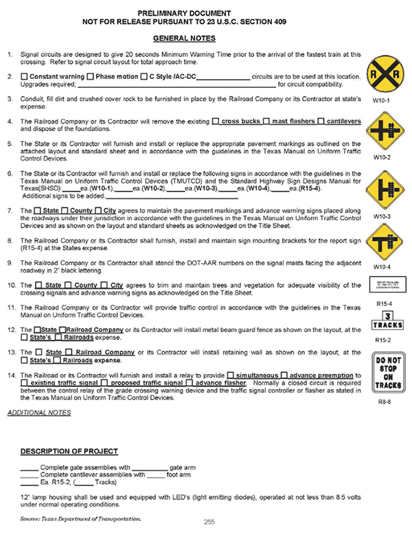 Document. TxDOT Diagnostic Checklist and Responsibilities page 2