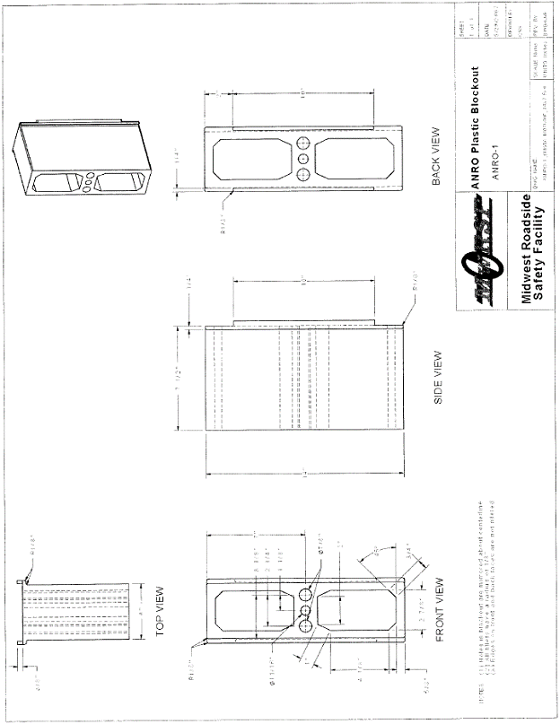 ANRO Plastic Blockout (ANRO-1)