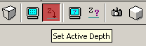 A screengrab of the set active depth button.