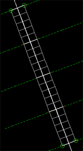 A digital rendering of the paved surface of the 3D section.