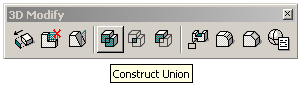 A screengrab of the construct union button.