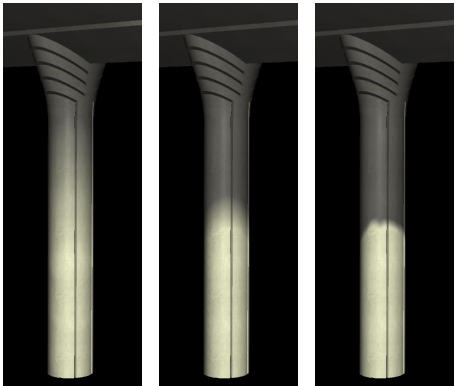 An image of three pier renders.