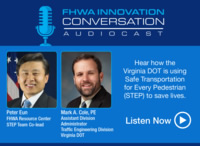 Photo includes an image of Peter Eun of FHWA and Mark Cole of VDOT