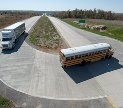 intersection with school bus