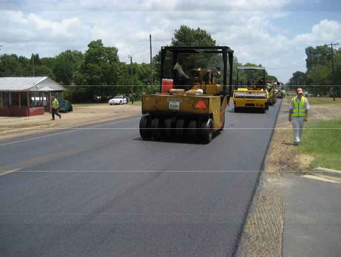 Figure 13. Rolling the Safety EdgeSM with standard rollers – No special rollers are required.