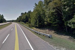 Photo: Before tree clearing along the Main Turnpike