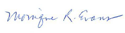 monique evans signature