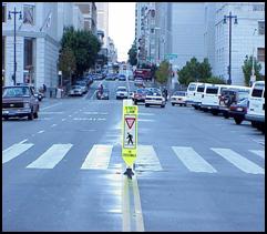 Yield To Pedestrians (YTP) sign