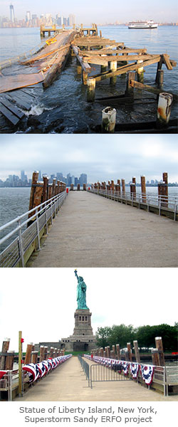 Images of the Superstorm Sandy ERFO project in New York City.