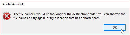 Long filename error