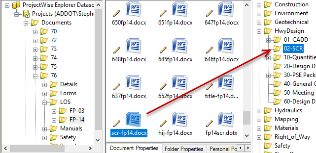 Copying template from LOS folder to project SCR folder