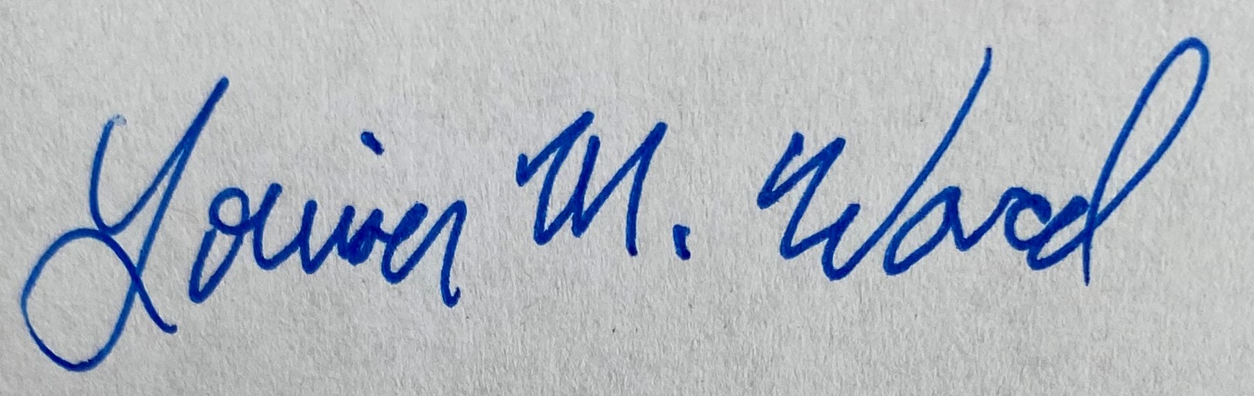 Louisa Ward's signature