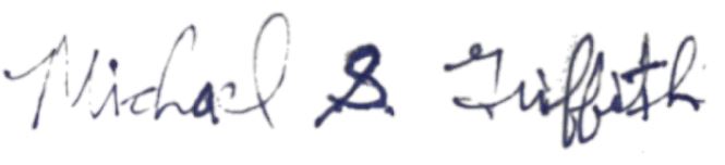 Michael Griffith's signature