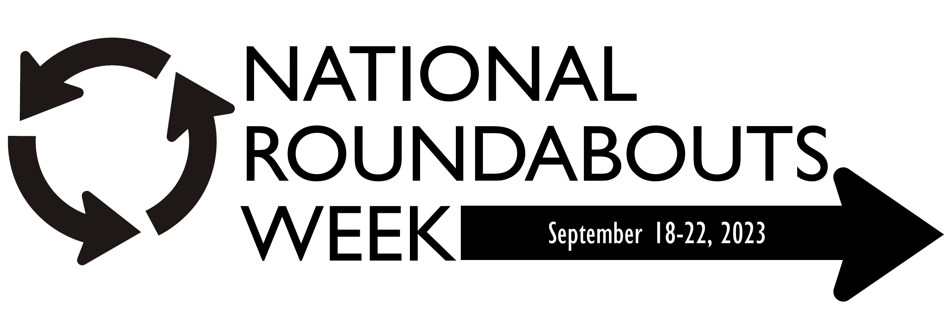 Banner for National Roundabouts Week September 18-22, 2023