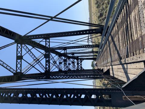 Milwaukee Bridge – on existing bridge deck looking southwest